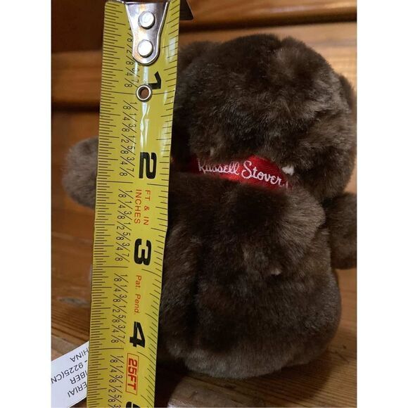 Brown Teddy Bear Sitting Russell Stover Plush Stuffed - Picture 3 of 3